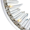 thumbnail image 4 of CWI Lighting Spiked 6 Light Contemporary Metal Chandelier in Polished Nickel, 4 of 5