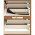 thumbnail image 4 of Non Slip Stair-Treads,Rubber Backing Stair-Runners for Wooden Steps,15PCS Residue Free Carpet Stair Treads for Kids and Dogs 8"x30" Black, 4 of 14