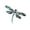Blue, variant on Exquisite Dragonflies Crystal Brooch Lapel Pin for Vintage Jewelry Enthusiasts