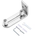 thumbnail image 1 of Modern Chrome Sliding Barn Door Floor Adjustable Stay Wall Mount System For All Size Door, 1 of 5
