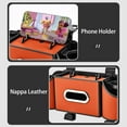 thumbnail image 3 of Supbessel 3-in-1 Car Organizers and Storage Box, Multifunctional Car Seat Back Storage Box with Tissue Holder, 2 Cup Holders & Hanging Hooks, Back Seat Car Organizer for Travel - Orange, 3 of 12