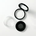 thumbnail image 3 of OATIPHO 1Pc Portable Black Empty Powder Case Cosmetic Container with Mirror Double Layer, 3 of 8