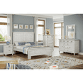 thumbnail image 3 of Sea Wind Florida Surfside Coastal Wood King Panel Bed in White, 3 of 7