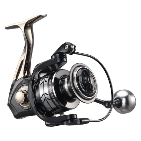 HAUT TON LT6000 Metal Spinning Fishing Reel Freshwater and Saltwater Fishing Reels 5+1 Stainless Steel BB 39.5Lbs Max Drag CNC Aluminum Handle for Casting Reel