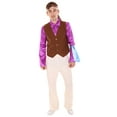 thumbnail image 2 of HPO Adult Men's Rockstar Costume | Multicolor Halloween & Cosplay Party Costume, 2 of 8