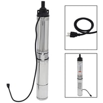 CCIYU Deep Well Submersible Water Pump 1/2 hp 50m / 164ft Stainless Steel Submersible Water Well Pump 8000L / H