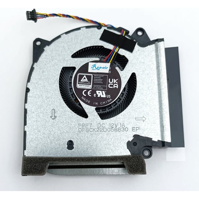 Ordinateur Portable CPU GPU Refroidissement pour ASUS ROG Strix G533ZW G533ZS G733ZW SCAR 15 17 2022 Ventilateurs Refroidisseur 13NR08E0P02011 13NR08E0P01011 DC12V Ventilateur GPU