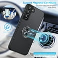 thumbnail image 5 of Hidden Series Galaxy S22 Plus Case 5G,[Heat Dissipation][No Fall-Off Kickstand] 360°Metal Ring, 15Ft Military Grade Shockproof Phone Case for Samsung Galaxy S22 Plus 6.6 Inch, Black, 5 of 13
