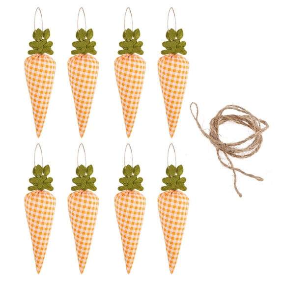 HILOGEL Happy Easter Carrot for Banner Hanging Pendant Bunting Flag Fireplace Decoration Photo Prop