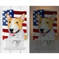 thumbnail image 2 of Carolines Treasures SS4023CNL USA American Flag with Bull Terrier Ceramic Night Light 6x4x3" multicolor, 2 of 2