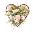 thumbnail image 1 of AMLESO Heart-Shaped Spring Wreath Front Door Garland Artificial Wall Hanging Eucalyptus, 1 of 8