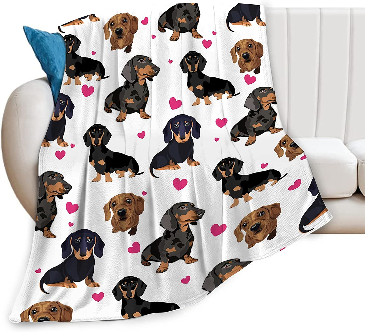 aoselan Dachshund Blanket for Girls Boys Women Gifts for Dachshund