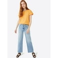 thumbnail image 6 of Free Assembly Women's Cropped Wide Straight Jeans, 6 of 7