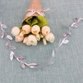 thumbnail image 3 of Hojas de vid artificiales de 10 m, decoración de boda, follaje dorado y plateado plata Sywqhk Libre de BPA, 3 of 7