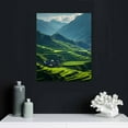 thumbnail image 4 of COMIO Rice Terraces Wall Art, Tropical Panorama Canvas Print, Paddy Rice Field Terrace Large Wall Art Canvas Print, Stunning Landscape Art, 4 of 4