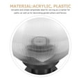 thumbnail image 4 of OULII Replacement Lamp Shade Lampshade Transparent with Stripes Modern Fence Decoration 1 Set, 4 of 8