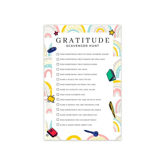 Koyal Wholesale Gratitude Scavenger Treasure Hunt Card Games