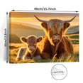thumbnail image 3 of Highland Cattle Canvas Wall Art with Wood Frame - Rustic Yellow Hair Cow Print Farmhouse Decor for Living Room, Bedroom, Home Office - Unique Housewarming Gift,, 3 of 6