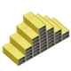 thumbnail image 1 of Grapas Uxcell para Engrapadora, Paquete de 2 #10 Mini Grapas de 3/16 Pulgadas de Longitud para Suministros de Oficina, Amarillo, 1 of 6