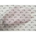thumbnail image 4 of oneOone Cotton Cambric White Fabric Rabbit Animal Sewing Material Print Fabric By The Yard 56 Inch Wide, 4 of 4