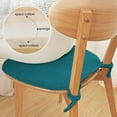 thumbnail image 6 of Yhmxh Chair Cushions for Dining Chairs, 2" Thick Seat Cushions for Kitchen Chairs, D-Shaped Chair Pads with Washable Cover, Indoor Seat Cushions with Ties and Non Slip Backing, 17"x 16", 6 of 6
