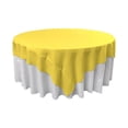 thumbnail image 1 of LA Linen TCpop72x72-YellowLgtP99 Nappe Carrée en Polyester, Jaune Clair - 72 x 72 Po., 1 of 1