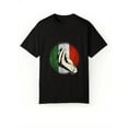 thumbnail image 2 of Men's Italian Flag-Inspired Prayer Hands Graphic T-Shirt - Casual Black Cotton Tee with Short Sleeves, Round Neck - Machine Washable, Ideal for Summer Outdoor Activities & Patriotic Events, 2 of 5