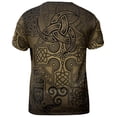 thumbnail image 5 of Mens T-shirts Short Sleeve Cultural Norse Mythology Graphic T Shirt Crewneck Casual Soft Tees for Men Black XL, 5 of 7