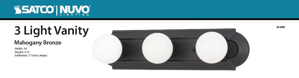 Racetrack 3 - Light Mahogany Bronze / Dark Brown Wall Sconce