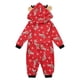 thumbnail image 1 of Qarigey Family Pijamas Christmas Holiday Impreso con capucha Ropa de dormir Body de manga larga Loungewear Pijama rojo Bebé-9M, 1 of 3