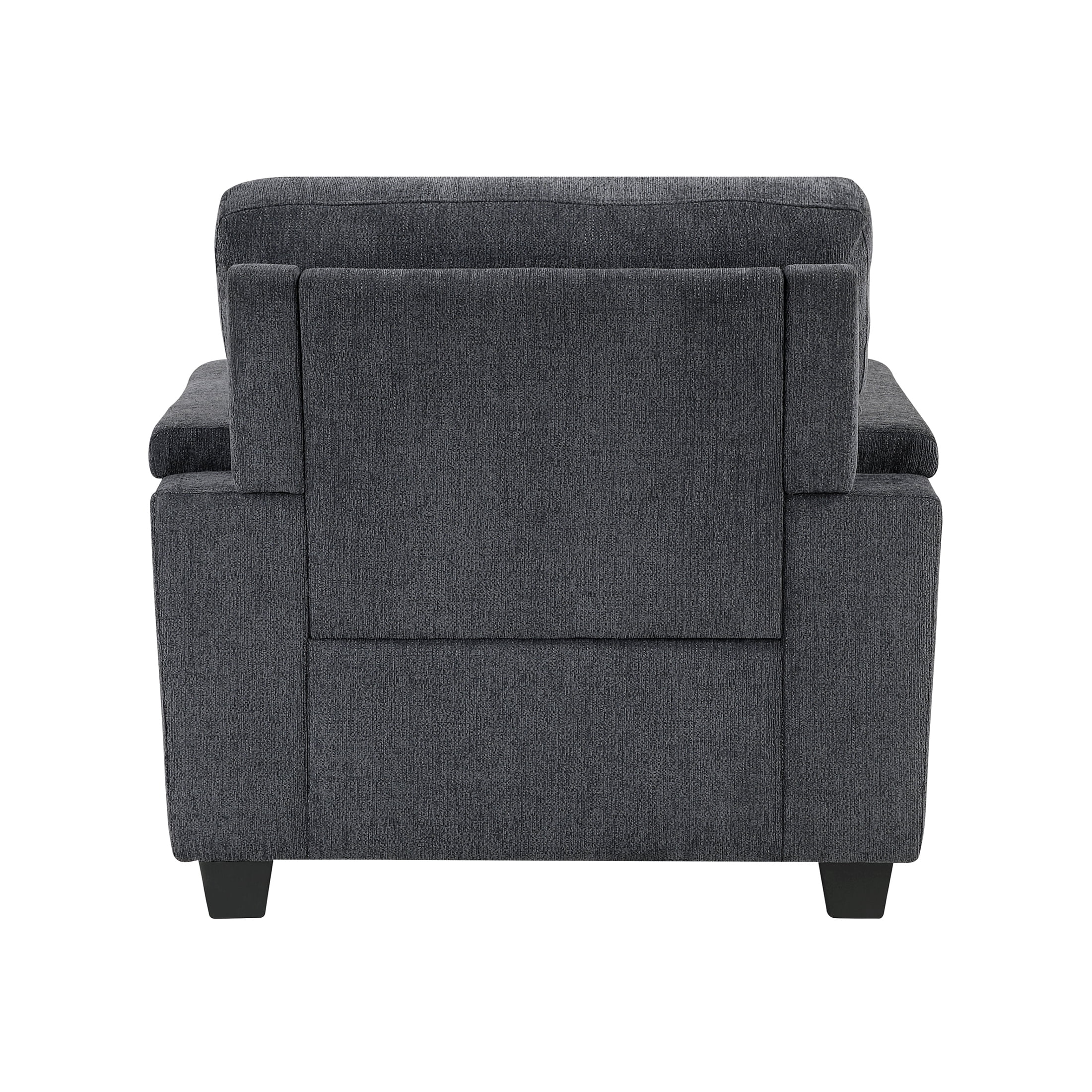 OakvillePark Sylvanora Chenille Arm Chair, Dark Gray