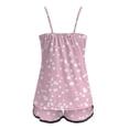 thumbnail image 5 of Wangmeiwg Women's Pajama Sets Elegant Women's Pajama Sets - Polka Dot Camisole and Shorts Sleepwear with Lace Backless Trim for Hot Nights XL Pink, 5 of 5