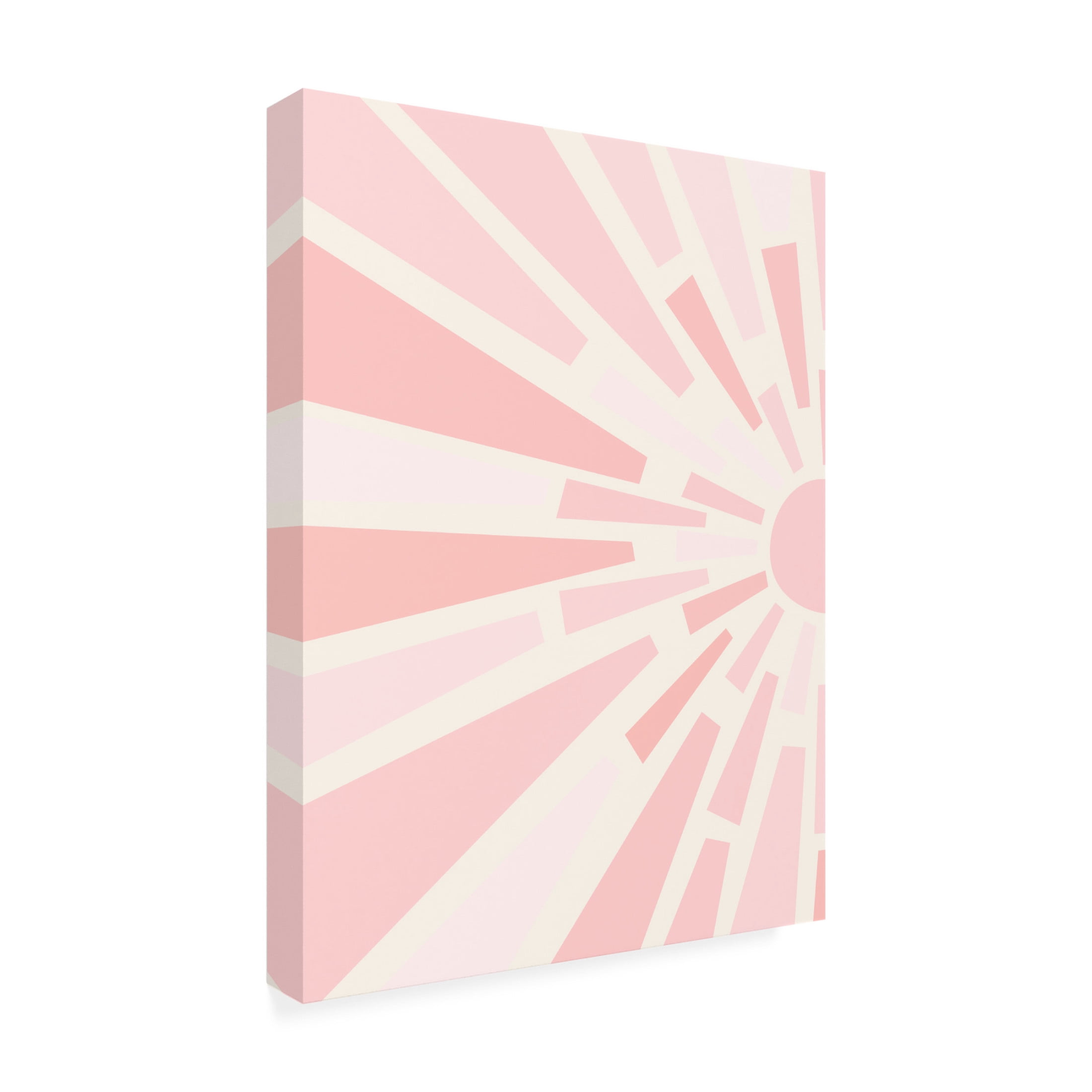 Canvas Wall Art - Tom Quartermaine 'Set of 2 Boho Pink Sun Split Prints 1' Wall Art for Living Room, Bedroom, or Office Décor by Trademark Fine Art - 14 x 19 Inches