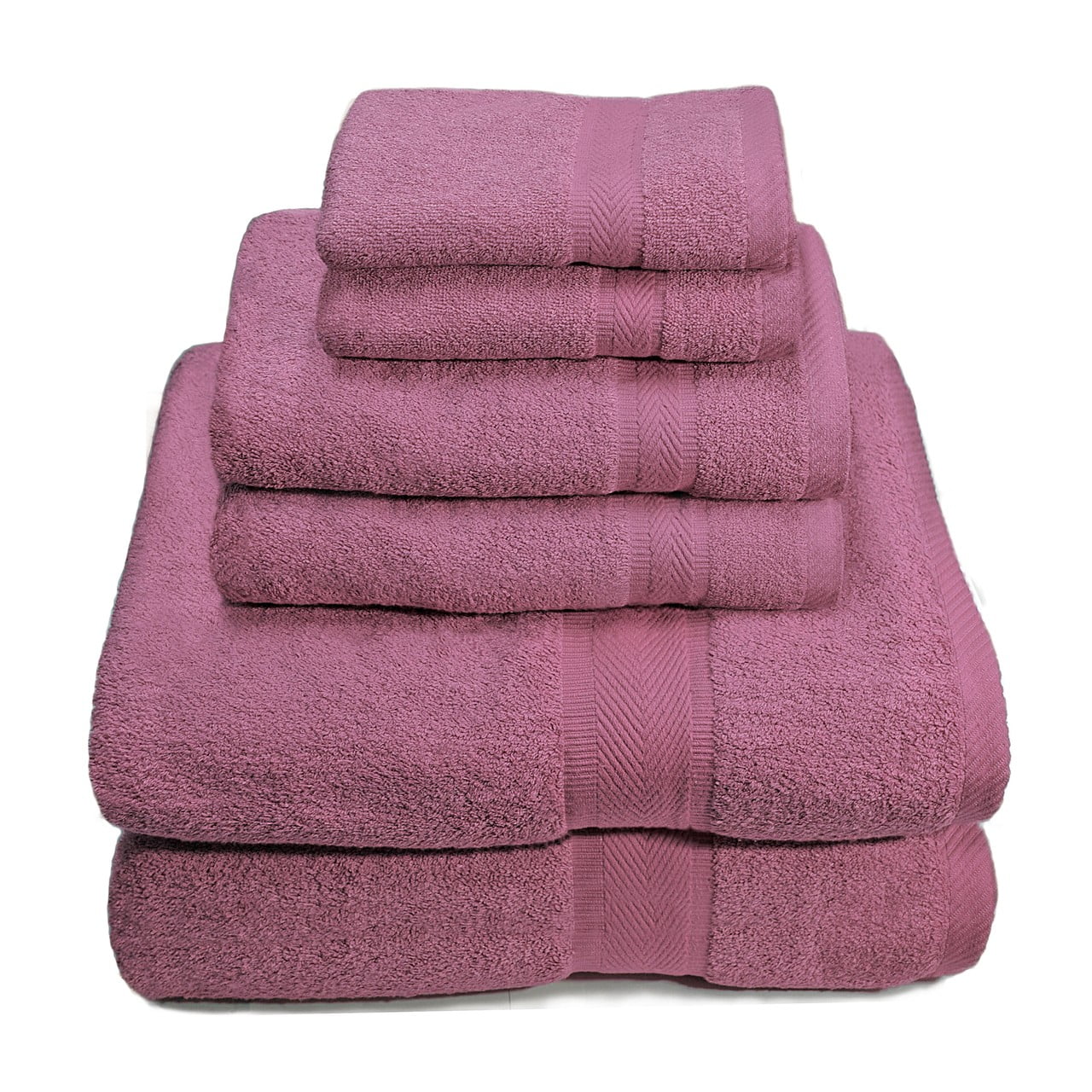 6 Piece Premium Egyptian Cotton Towel Set, Bath Towels, Hand Towels ...