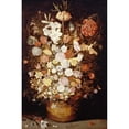 thumbnail image 2 of Jan Brueghel the Younger 17x24 Black Modern Framed Museum Art Print Titled - A Crown Imperial, a Peony and Other Flowers, 2 of 4