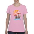thumbnail image 1 of NIB - Women's T-Shirt Short Sleeve - Flamingo, 1 of 5