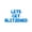 Blue, variant on Cursive Script Letter Balloons - LETS GET BLITZENED 16" Inch Alphabet Letters Foil Mylar Balloon Christmas Party Banner (Silver)