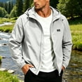thumbnail image 3 of Gfyviroh Windbreaker Jackets for Men Stylish Long Sleeve Comfy Hooded Jacket Lightweight Zip-Up Quick Dry Sports Outerwear, 3 of 5