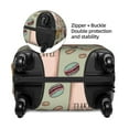 thumbnail image 6 of Uemuo Coffee Makers Macaroons Chocolate Printed Washable Luggage Cover - Fashion Suitcase Protector Fits 18-32 Inch Luggage -Small, 6 of 9