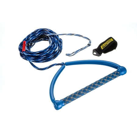 Seachoice 86724 3-Section Wakeboard Rope, 15-Inch EVA Grip Handle, 65 Feet