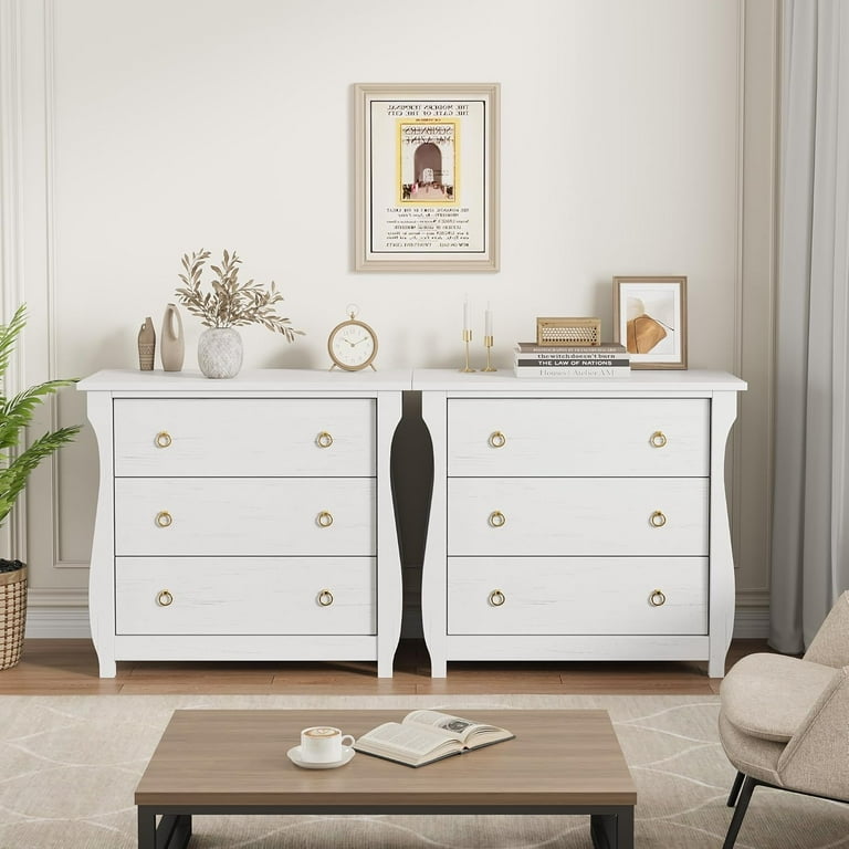 white bohemian dresser Nathan James Kova Rattan Dresser White
