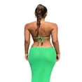 thumbnail image 4 of Backless Cocktail Dresses for Women  Halter Neck Tie Up Long Bodycon One Piece, 4 of 4