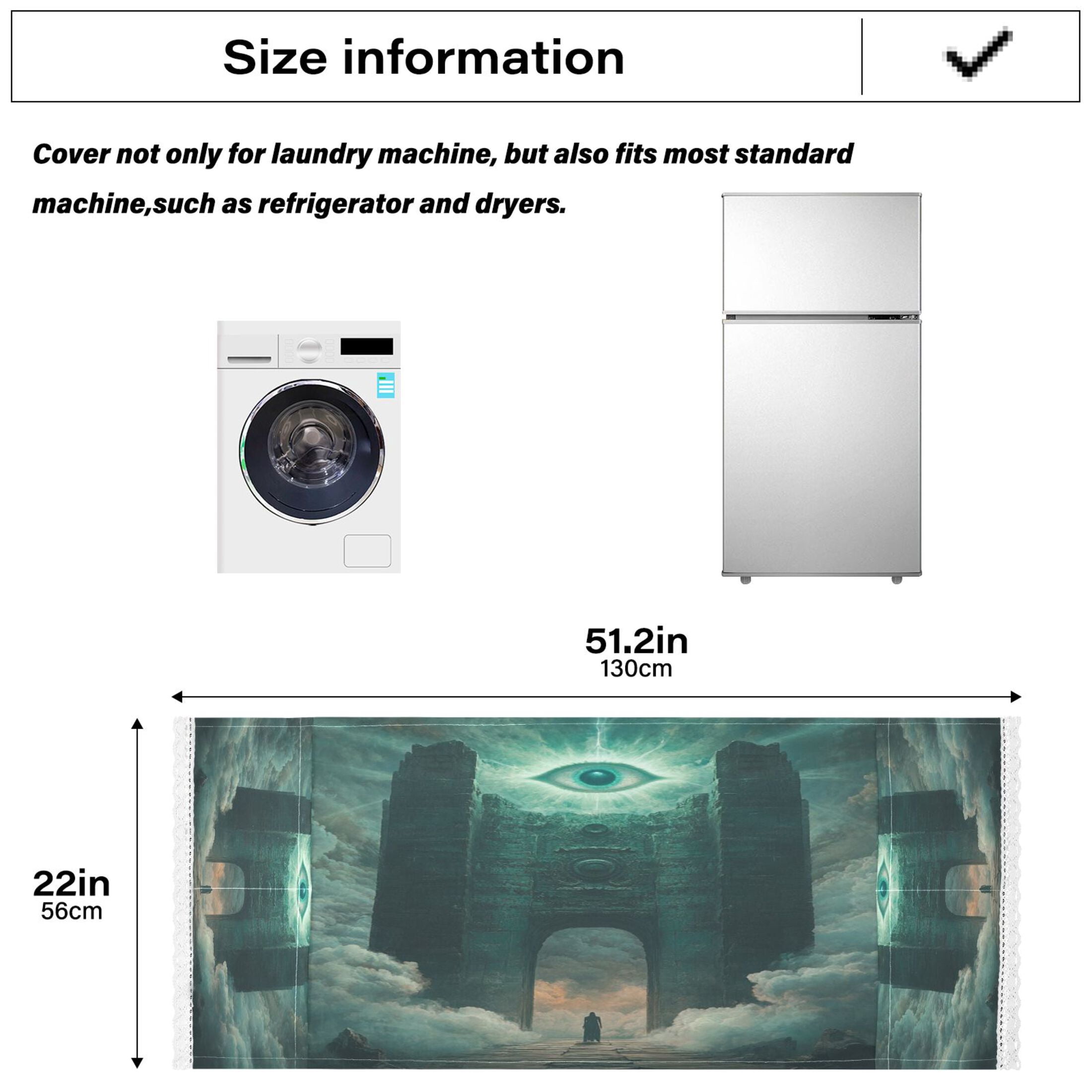 WOBOGO The Eye Of Heaven Washing Machine Cloth Dryer Refrigerator Top Cover Protective Non-Slip Mat For Kitchen Laundry