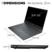 HP Victus 15.6 144Hz Full HD Gaming Laptop |Intel Core i5-13420H | NVIDIA GeForce RTX 3050 | Copilot |Backlit| Silver | 8GB RAM | 512GB SSD |Windows 11 Home |Bundle with HDMI Cable