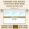 thumbnail image 6 of Heavy Duty Adjustable Curtain Rods for Windows, 1-Inch Diameter Curtain Rod, 32-96 Inches (Slive), 6 of 7