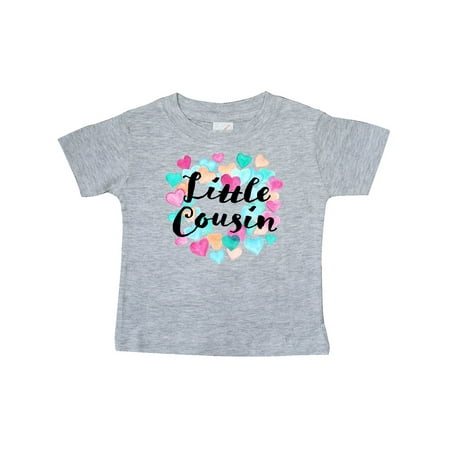 

Inktastic Little Cousin hearts Gift Baby Boy or Baby Girl T-Shirt