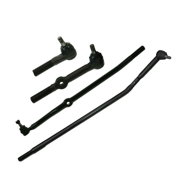 4 Pc Front Steering Tie Rod End Drag Link Kit Left Right Side Fits select: 1994-1997 DODGE RAM 3500