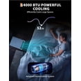 thumbnail image 3 of 14000 BTU Portable Air Conditioner, 3-in-1 Quiet AC Unit Cools Up to 750 Sq.Ft, Dehumidifier & Fan Modes, Remote Control, 24h Timer, Easy Install for Bedroom, Living Room, Office, 3 of 7
