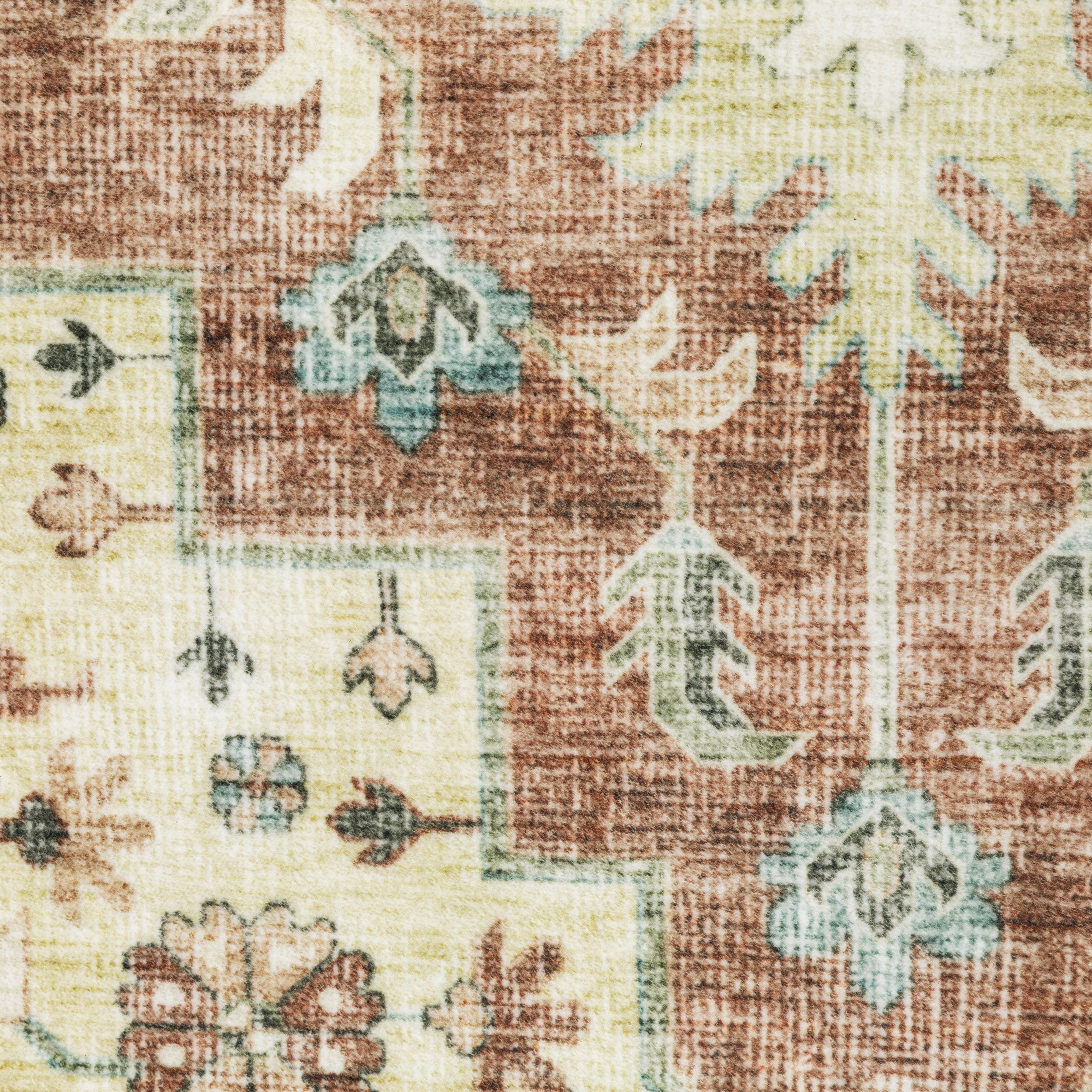 Avalon Home Sebastian Oriental Medallion Red/ Ivory Washable Indoor Area Rug