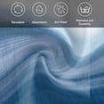 thumbnail image 5 of Haze Blue White Ombre Cloth Napkins, Vintage Gradient Striped Aesthetics Washable and Reusable Dinner Napkins Set of 6, Table Napkin for Kitchen Party Birthday Wedding Hotel Housewarming 20"x20", 5 of 8